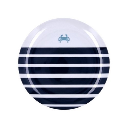 SET 6 PLATOS LLANOS QUID ATLANTIC MELAMINA 25CMS